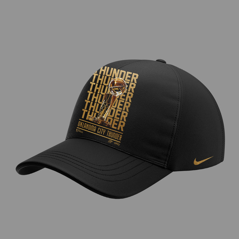 OKC THUNDER ON-COURT T-SHIRT 2025 Champions - OKC Thunder Won For City Shirt