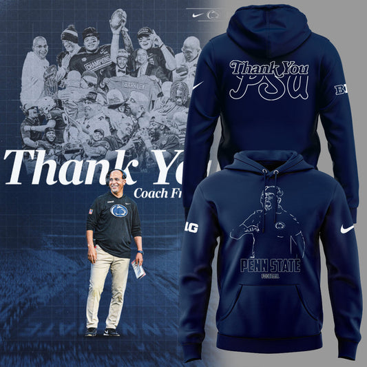 Limited Edition PSU Football Thank You Coach Flanklin Hoodie
