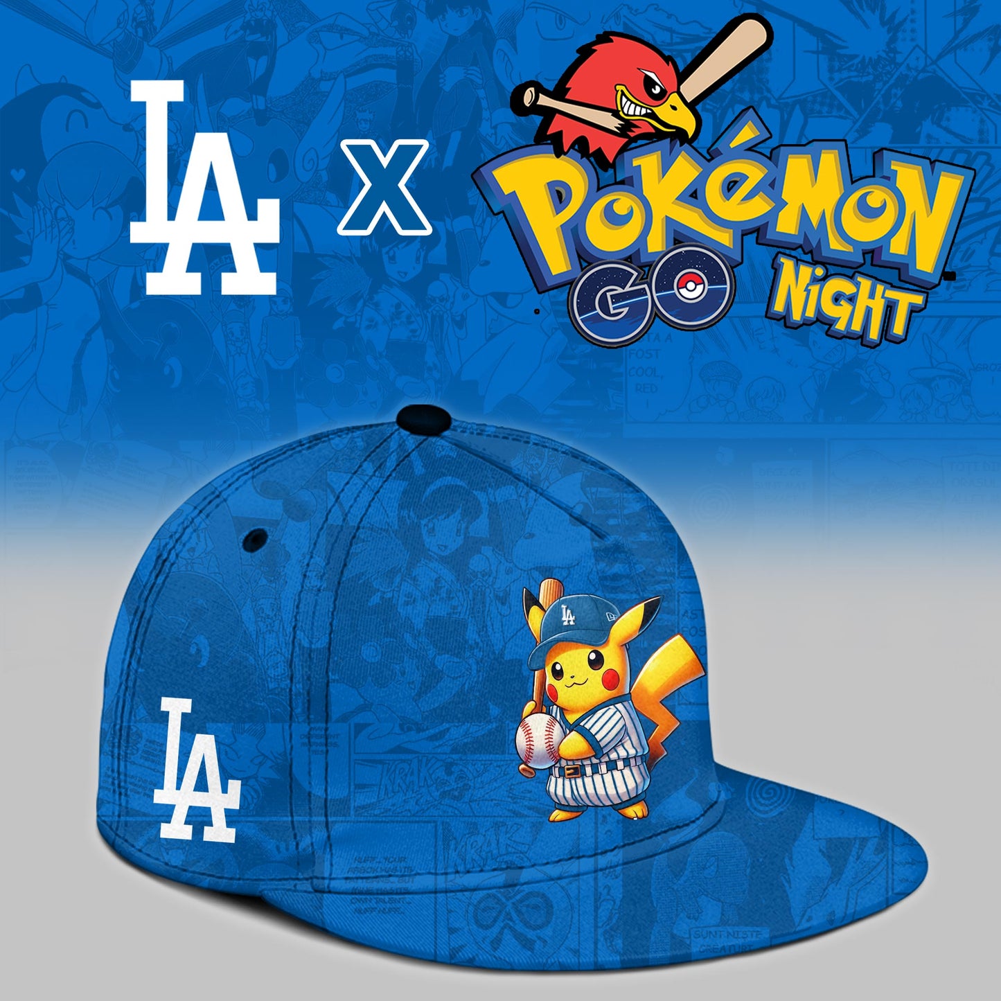 Los Angeles Dodgers 2025 Pokémon GO Theme Night Limited Jersey | KV95 NEW