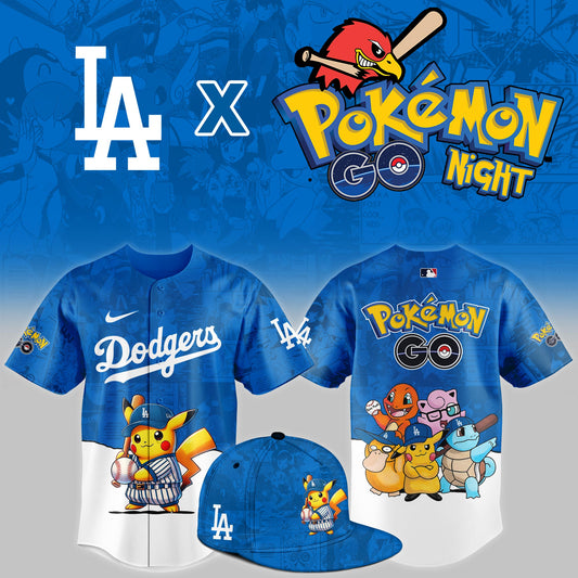 Los Angeles Dodgers 2025 Pokémon GO Theme Night Limited Jersey | KV95 NEW
