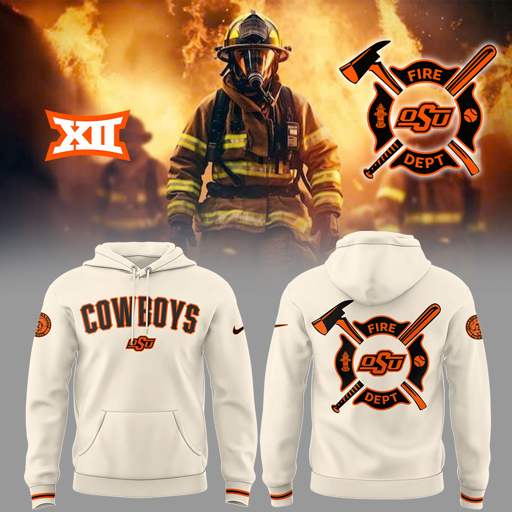 Limited Edition CowboysBaseball x Firefighter Appreciation Hoodie-LL250325015