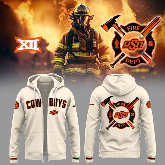 Limited Edition CowboysBaseball x Firefighter Appreciation Zip Hoodie-LL250328113