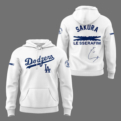 Los Angeles Dodgers x Sakura Hoodie-LL2509101004