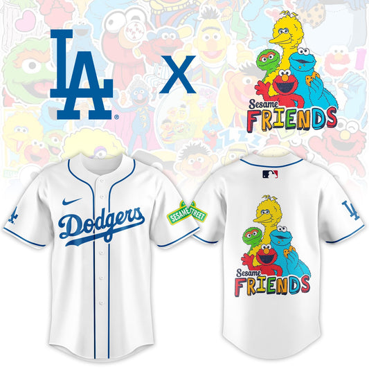 Los Angeles Dodgers 2025 Sesame Street Night Limited Jersey