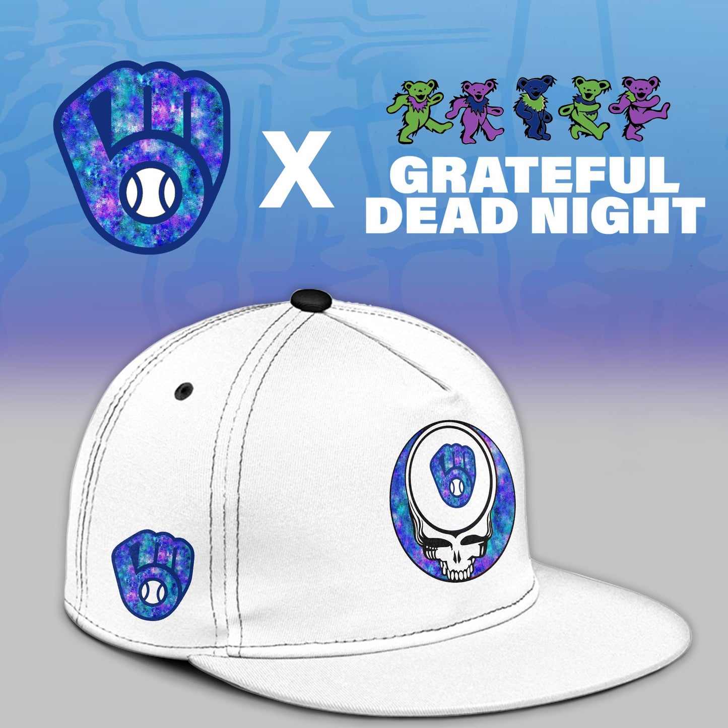 Milwaukee Brewers 2025 Grateful Dead Night Limited Jersey