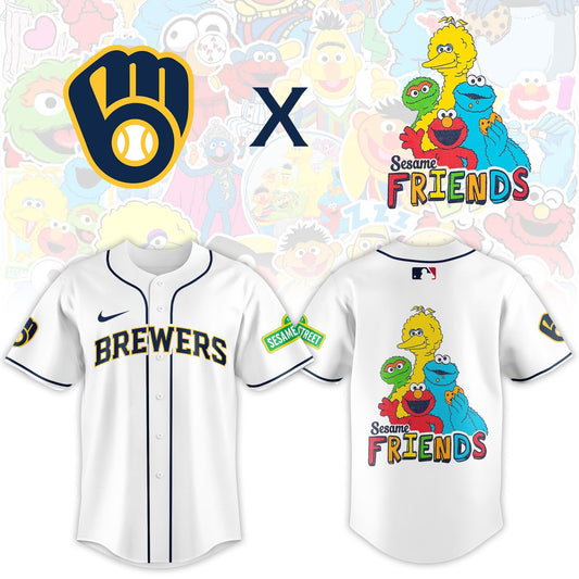 Milwaukee Brewers 2025 Sesame Street Night Limited Jersey