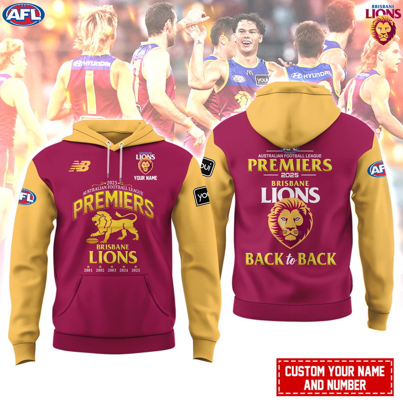 Brisbane Lions– AFL 2025 Champions Hoodie