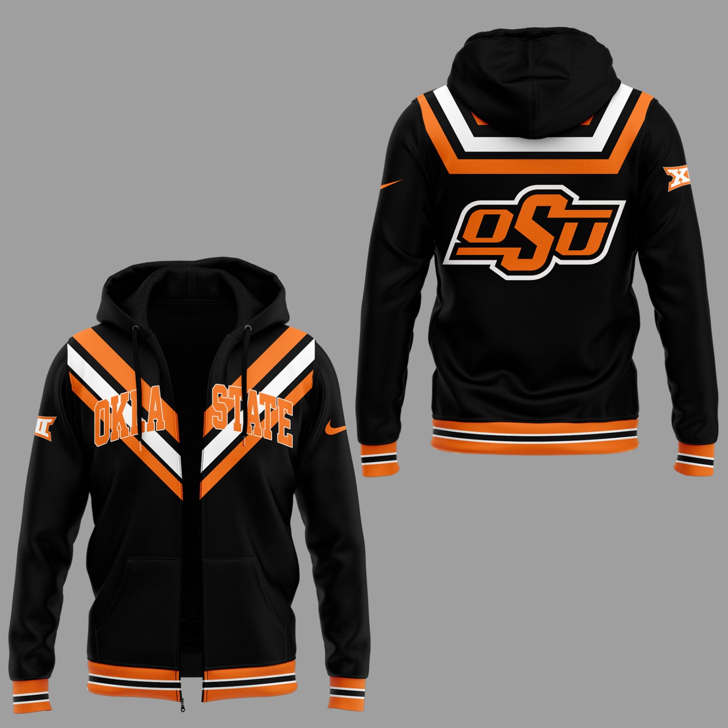 Limited Edition OSU Cowboy Wrestling Black Zip Hoodie-ND03262507