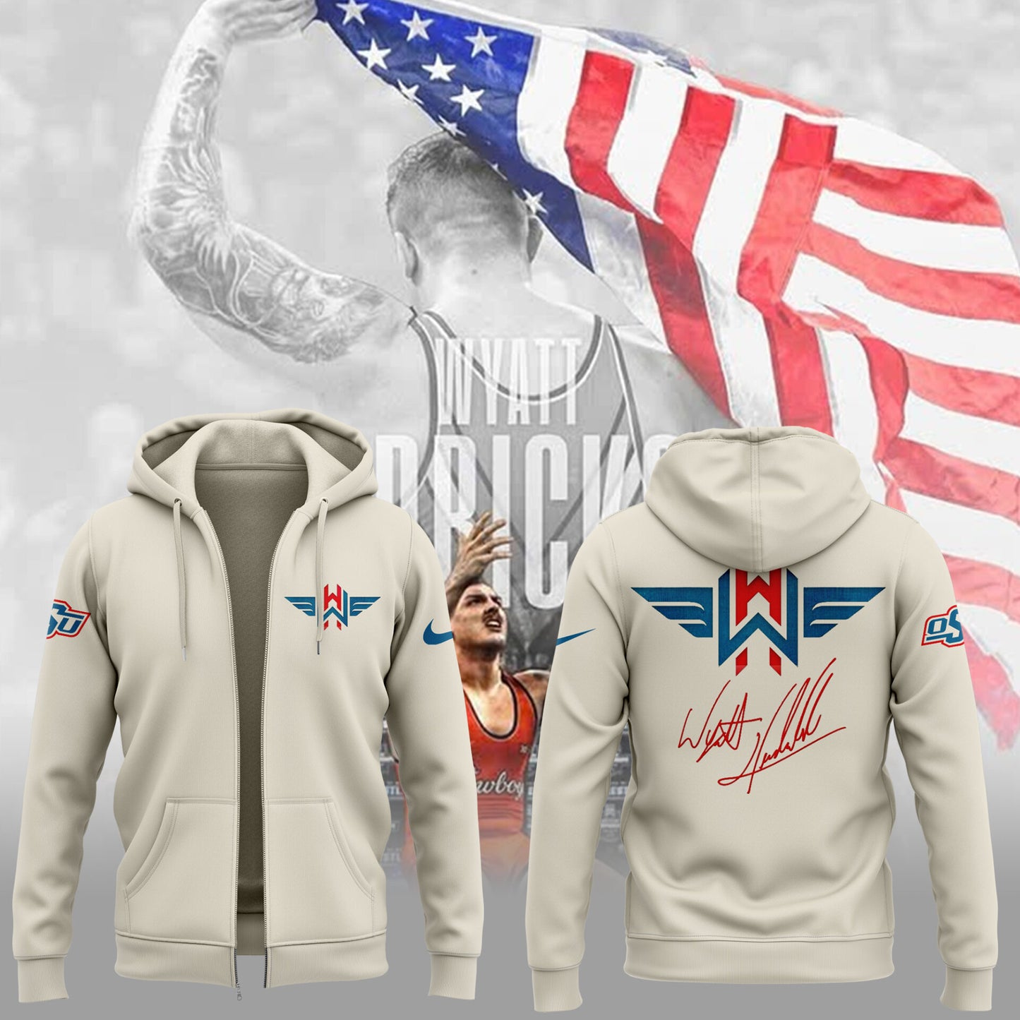 Limited Edition Wyatt Hendrickson New Zip Hoodie-ND03262564