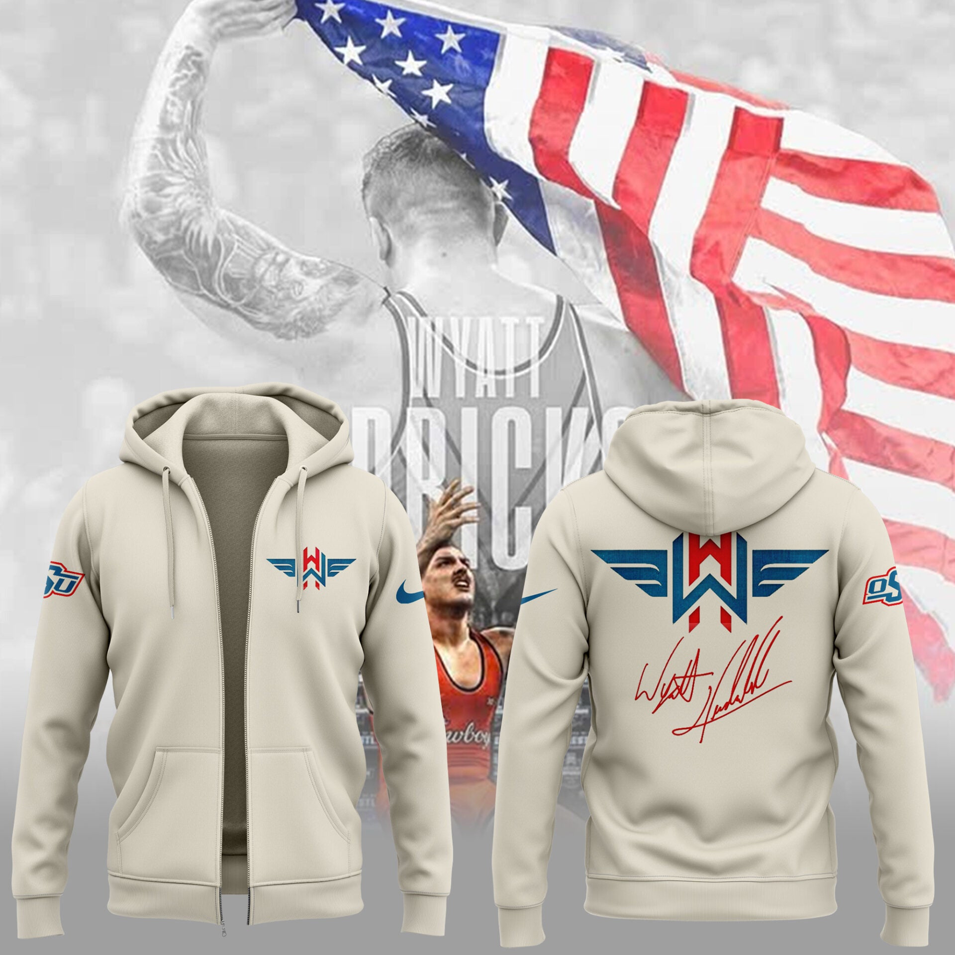 Limited Edition Wyatt Hendrickson New Zip Hoodie-ND03262564