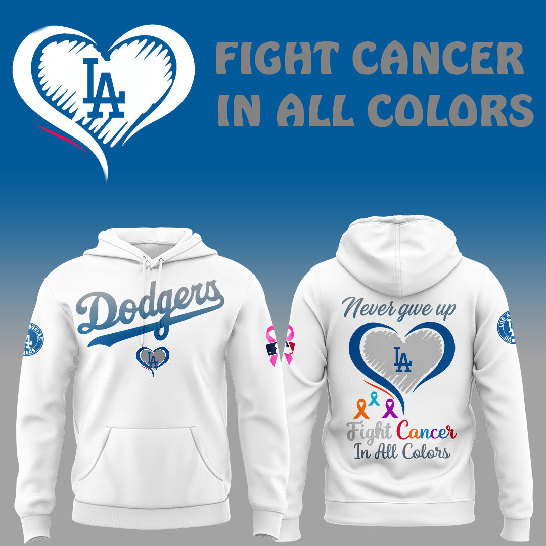 Limited Edition Dodgers Baseball Fight Cancer Night W Hoodie-ND09122546