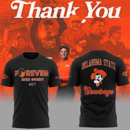 Limited Edition OSU FB Thank You For The Memories, Coach Mike Gundy T-Shirt-ND09242510
