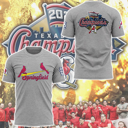 Limited Edition Sgf Cardinals 2025 Texas League champions Tshirt-ND09252546