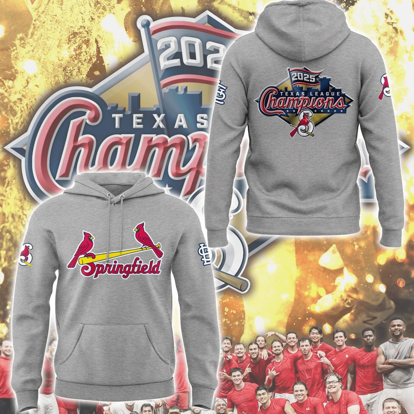Limited Edition Sgf Cardinals 2025 Texas League champions Hoodie-ND09252548