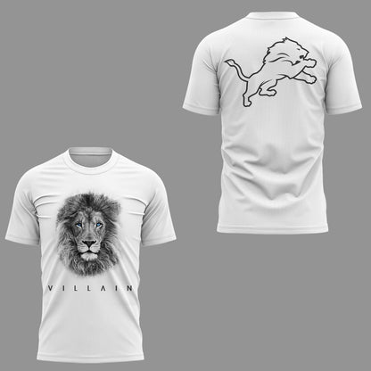 Limited Edition Detroit Lions VILLAIN White T-Shirt