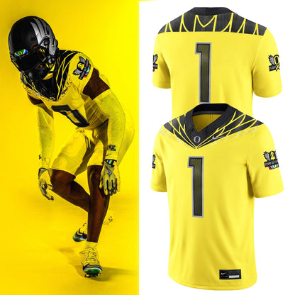 Yellow Oregon Ducks Alternate Game Football Jersey