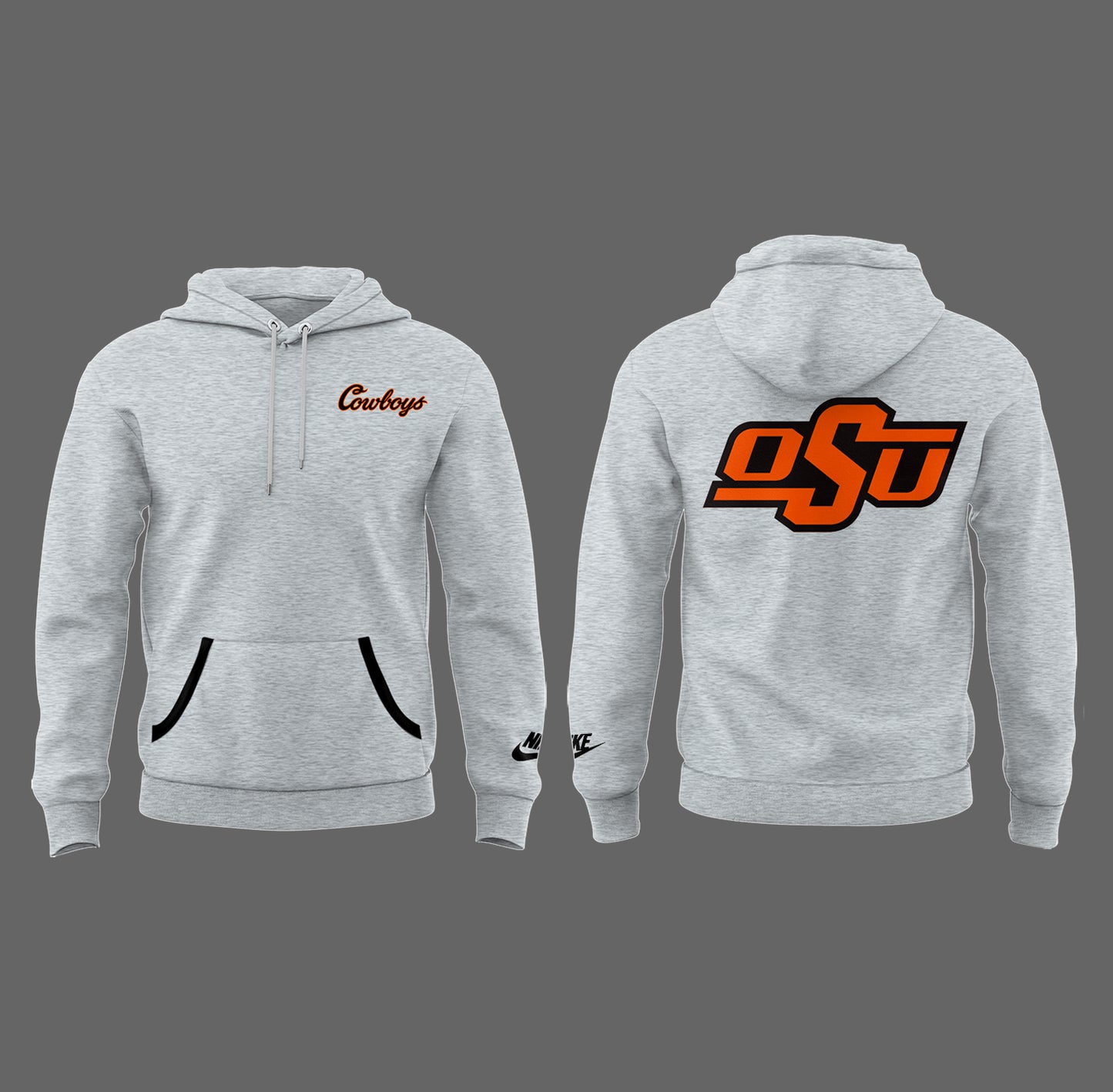 Limited Edition OSU Cowboy Gray Hoodie-PA04052509