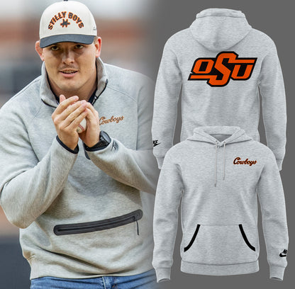 Limited Edition OSU Cowboy Gray Hoodie-PA04052509