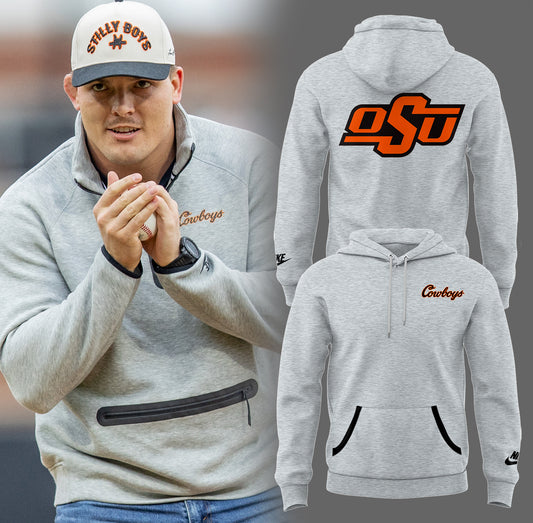 Limited Edition OSU Cowboy Gray Hoodie-PA04052509