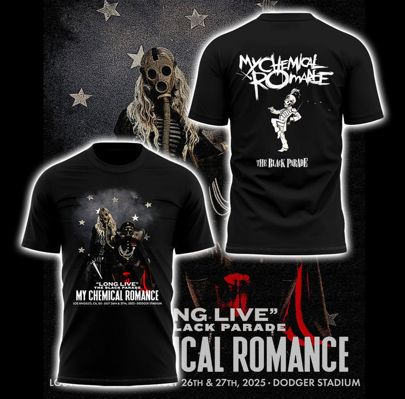 Limited Edition “Long Live: The Black Parade Tour 2025 x LA” Tshirt