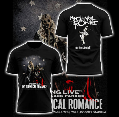 Limited Edition “Long Live: The Black Parade Tour 2025 x LA” Tshirt