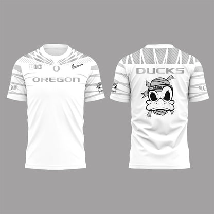 Limited Edition Ducks Football “The Duck” White TShirt-PA092525006