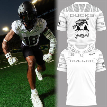 Limited Edition Ducks Football “The Duck” White TShirt-PA092525006