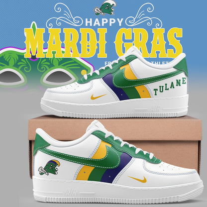 Tulane Baseball Limited "Mardi Gras 2025" AF1 Shoes-PU25021702