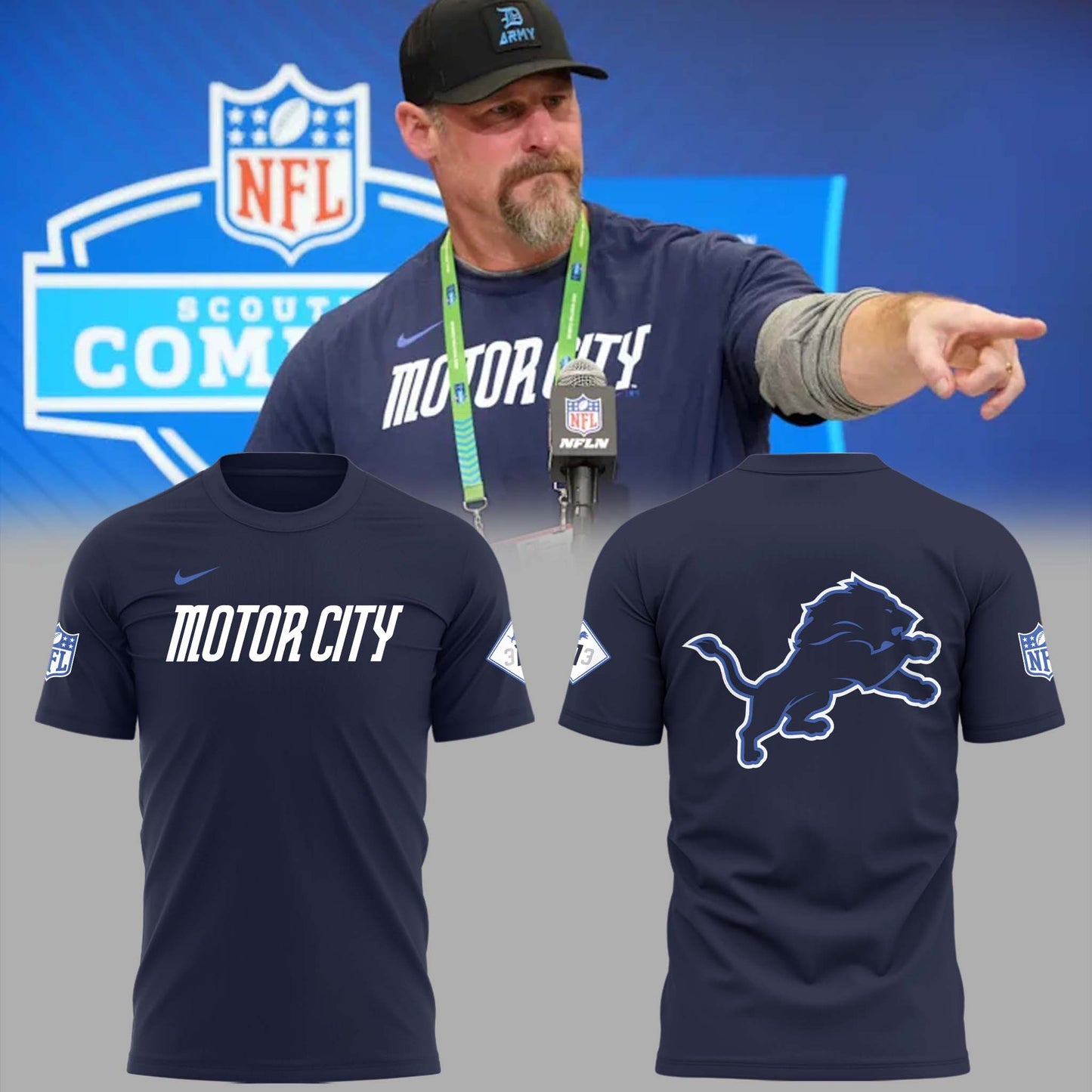 Limited Edition Lions 313 Motor City T-Shirt