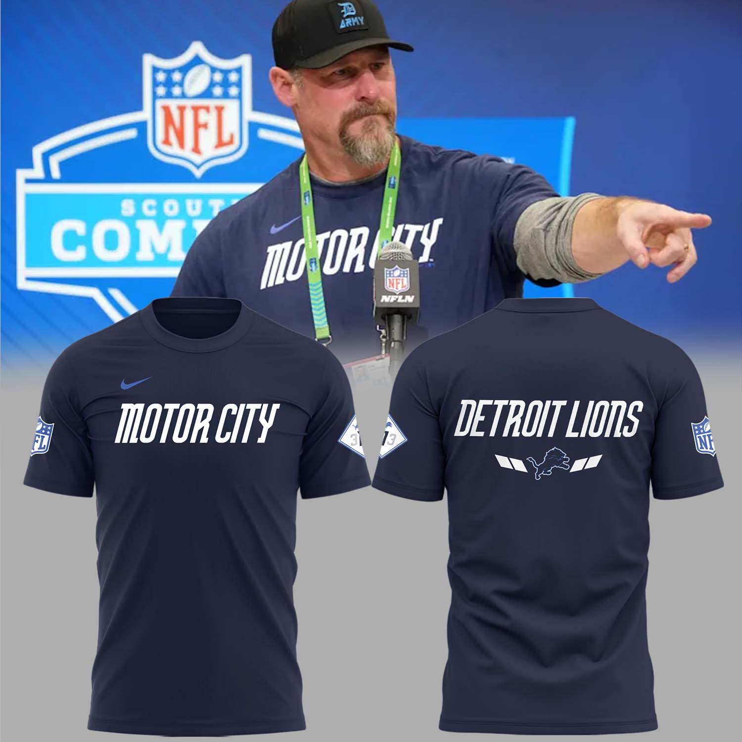 Limited Edition Lions 313 Motor City T-Shirt