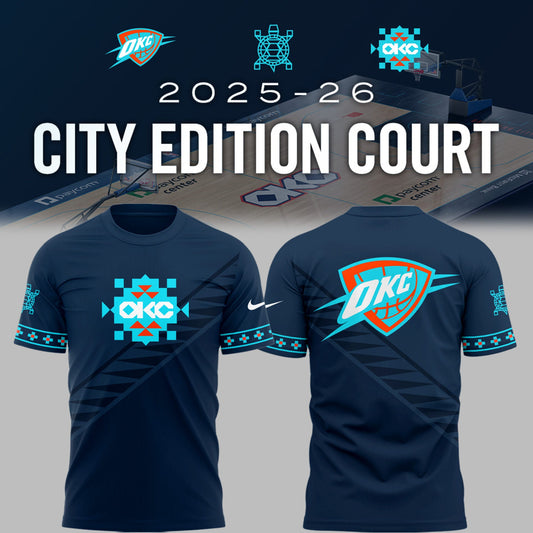 Limited Edition Thunder Basketball New City Edition 25′ TShirt-PU25082404
