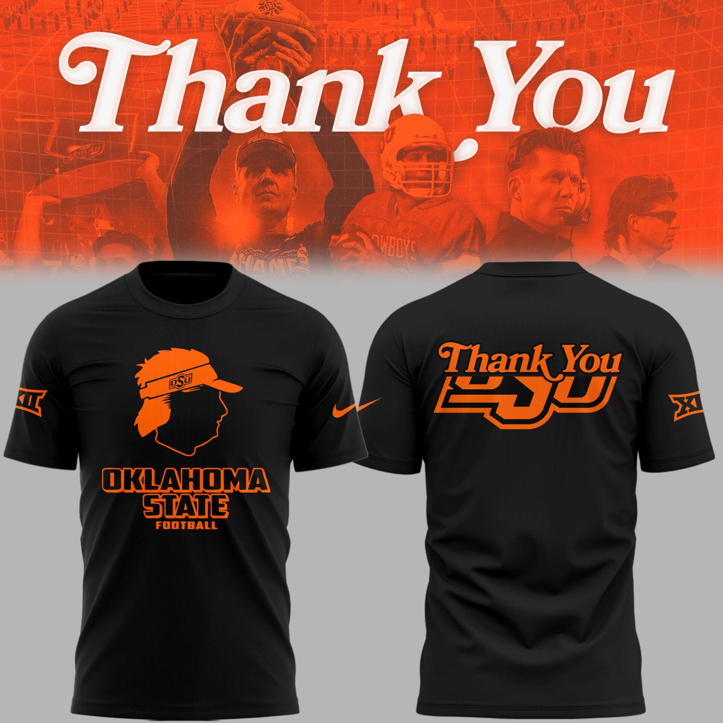 Limited Edition OSU FB Thank You For The Memories, Coach Mike Gundy T-Shirt-PU25092401