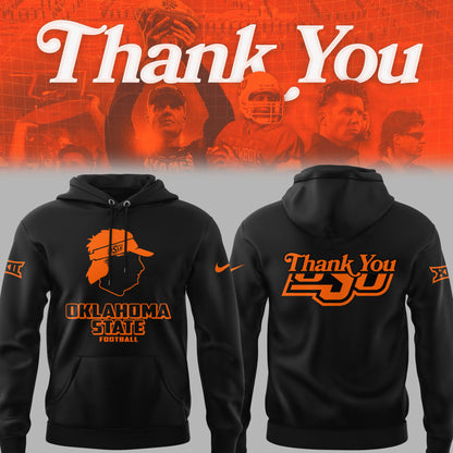 Limited Edition OSU FB Thank You For The Memories, Coach Mike Gundy Hoodie-PU25092402