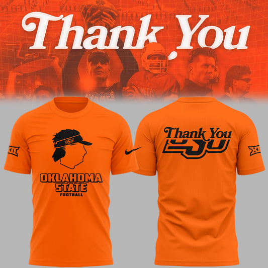Limited Edition OSU FB Thank You For The Memories, Coach Mike Gundy T-Shirt-PU25092403