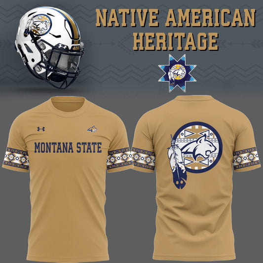 Limited Edition Montana State Football Native American Heritage Month TShirt-PU25102306