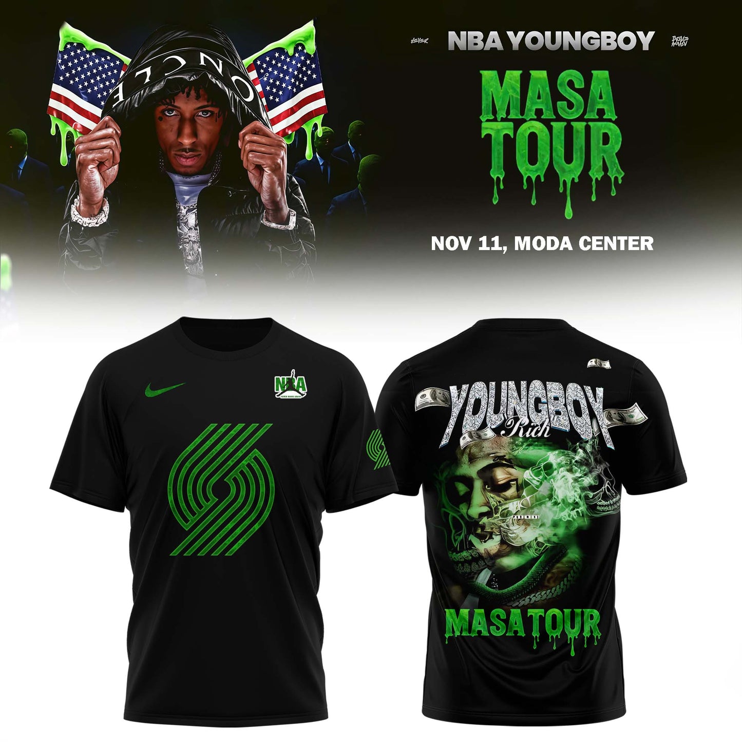 _     Portland Trail Blazers X NBA Young Boy: MASA Tour Merch