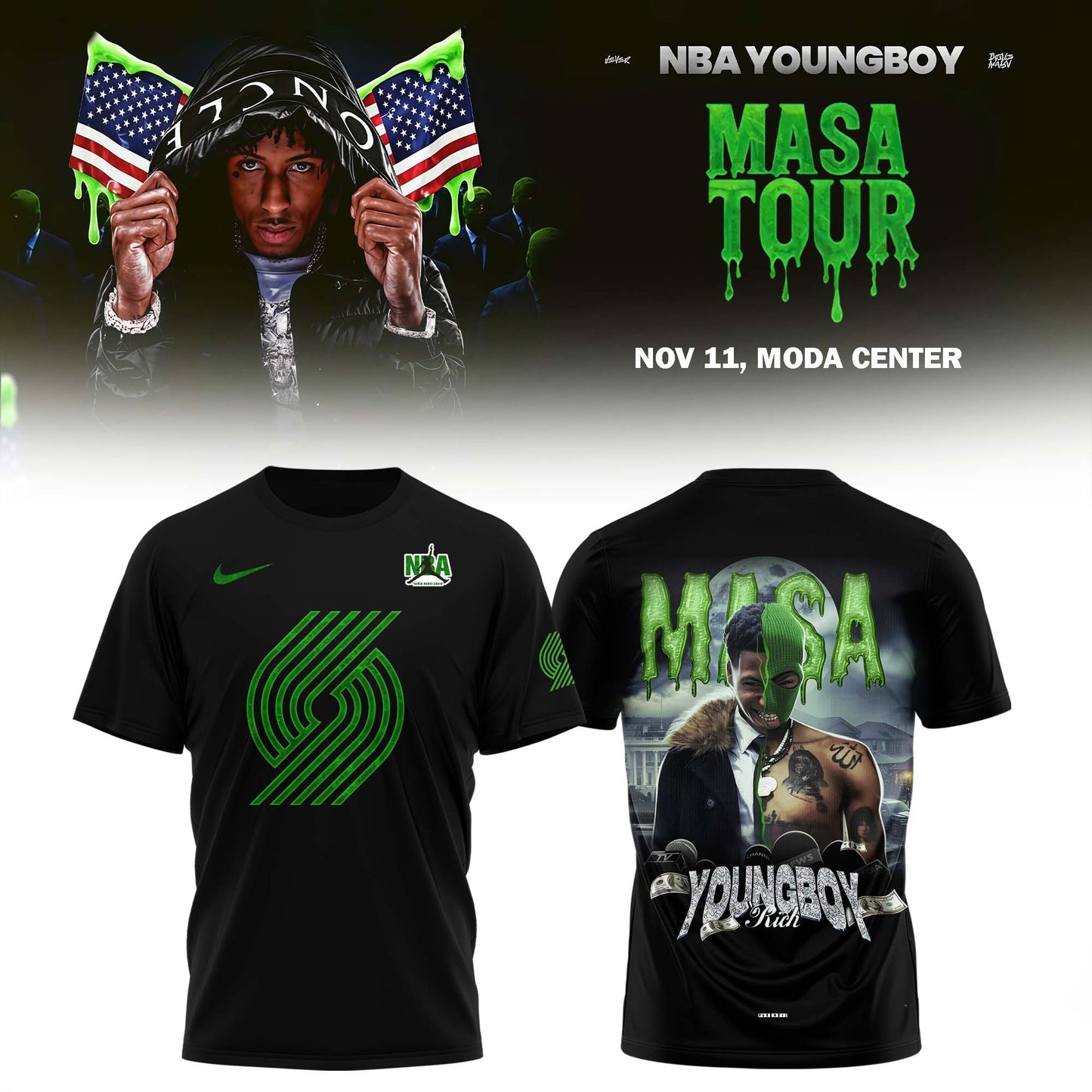 _     Portland Trail Blazers X NBA Young Boy: MASA Tour Merch