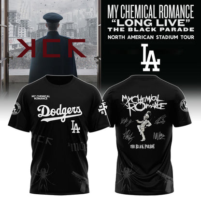 Los Angeles Dodgers x My Chemical Romance “Long Live The Black Parade” North American Stadium Tour Unisex Tshirt