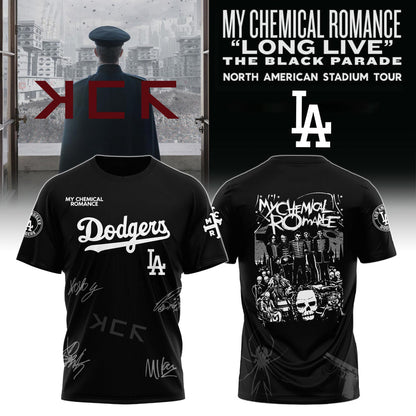 Los Angeles Dodgers x My Chemical Romance “Long Live The Black Parade” North American Stadium Tour Unisex Tshirt