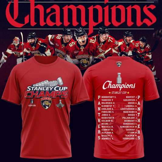 Florida Panthers T-Shirt Champions Stanley Cup Final 2025