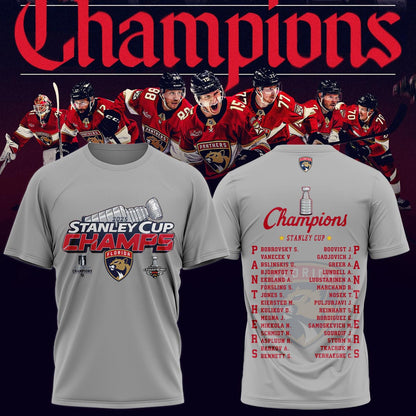 Florida Panthers T-Shirt Champions Stanley Cup Final 2025