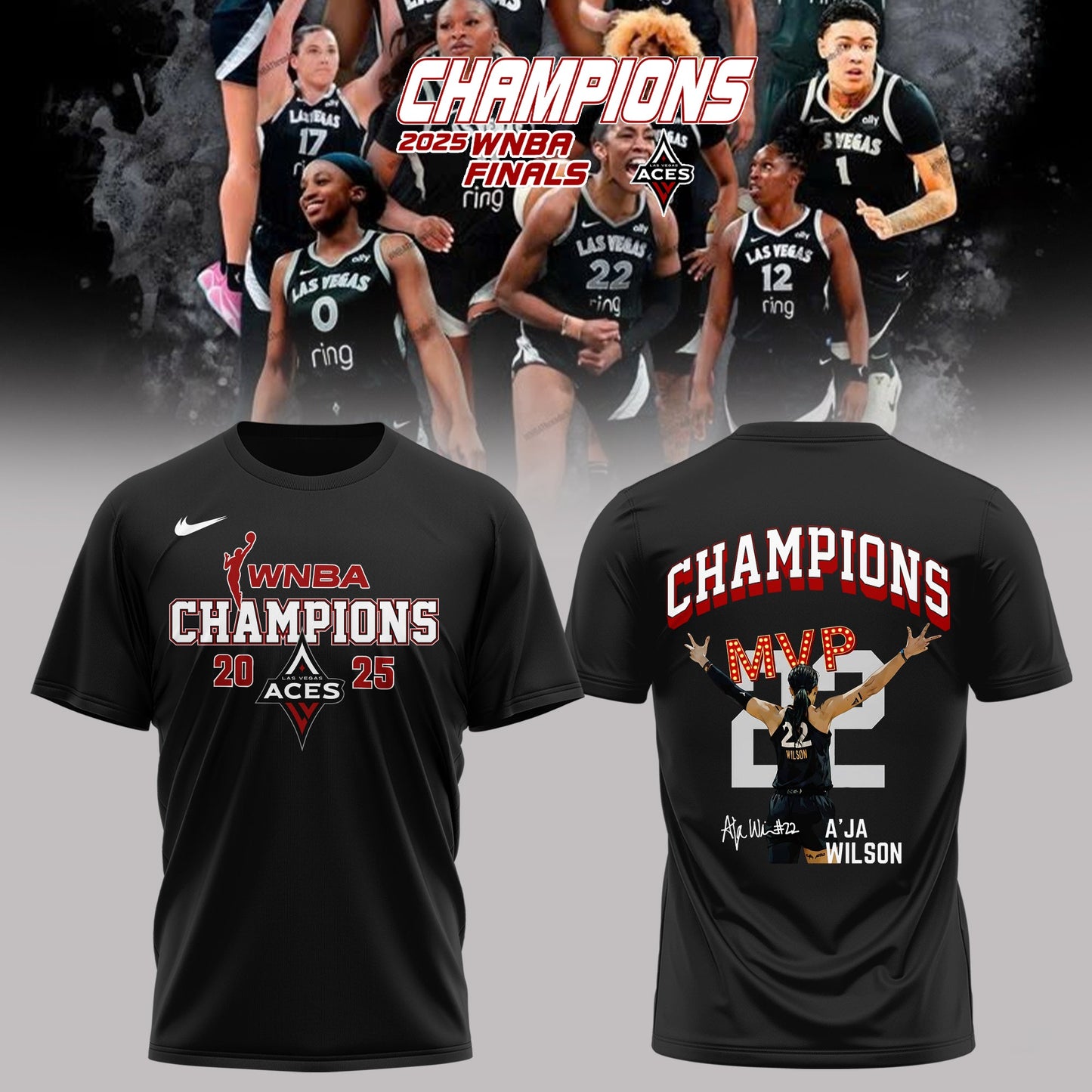_ Las Vegas Aces Back on Top — Aces 2025 Champions Tee