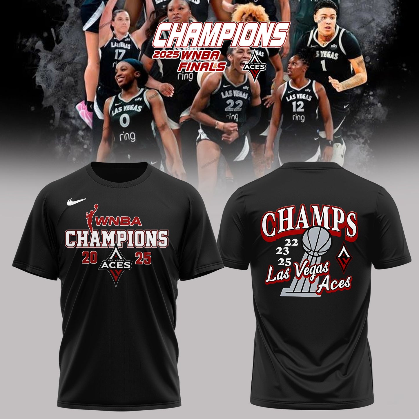_ Las Vegas Aces Back on Top — Aces 2025 Champions Tee