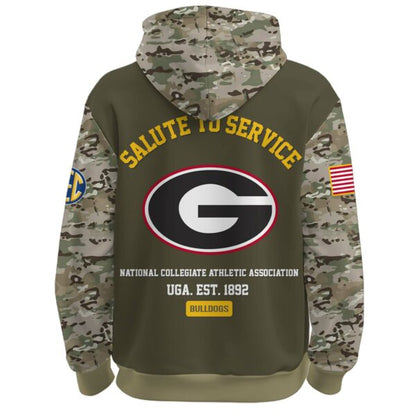 UGA Salute To Service Limited Editions Hoodie