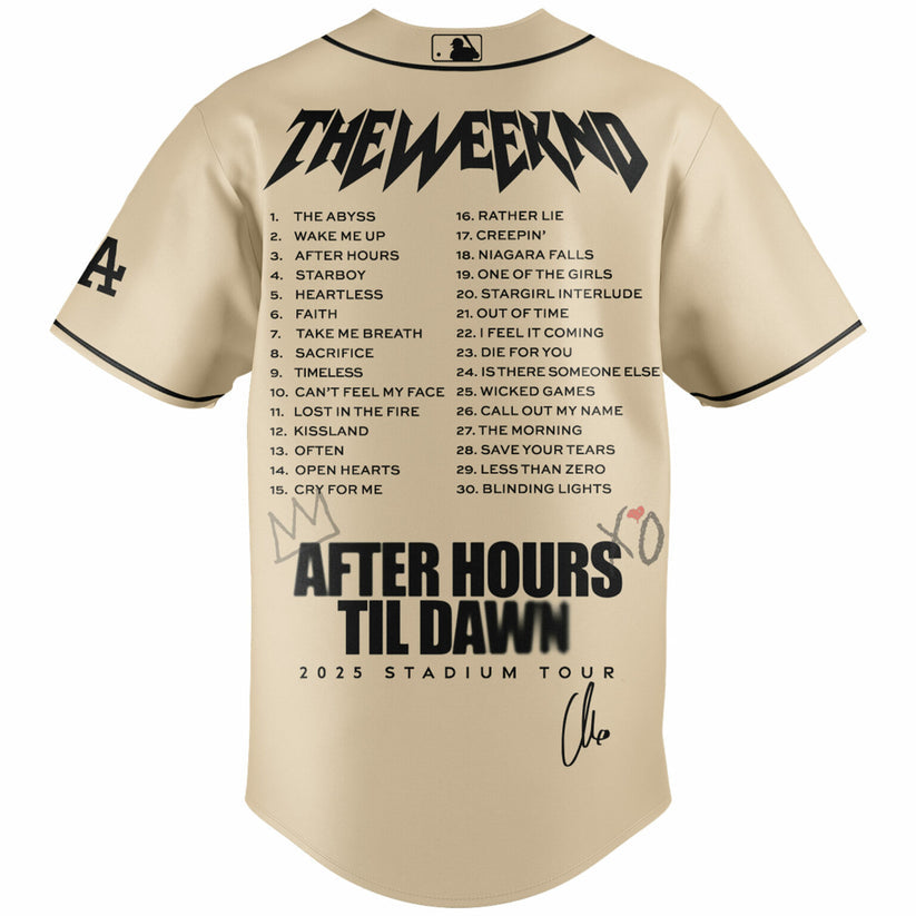 Los Angeles Dodgers x The Weeknd After Hours Til Dawn Jersey Limited Edition