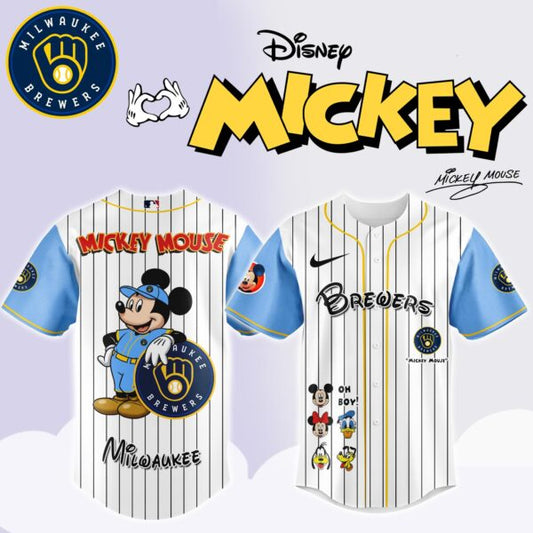 Milwaukee Brewers x Mickey Mouse Game Night Special Edition Jersey
