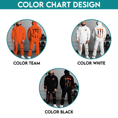 Cincinnati Bengals Hoodie Sweatpants Set,Custom Hoodie,Sport Hoodie Sweatpants Set,Sport Gifts FOR Fan HV96