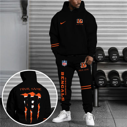 Cincinnati Bengals Hoodie Sweatpants Set,Custom Hoodie,Sport Hoodie Sweatpants Set,Sport Gifts FOR Fan HV96
