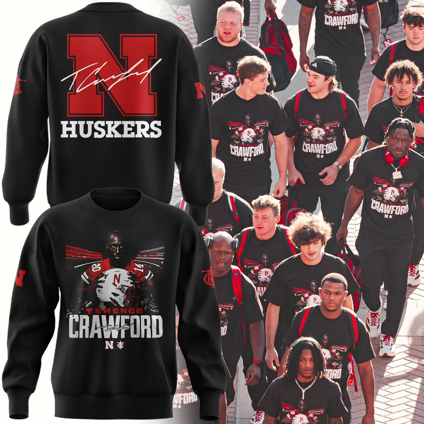 Exclusive Version Nebraska Football x Crawford Sweatshirt 2025