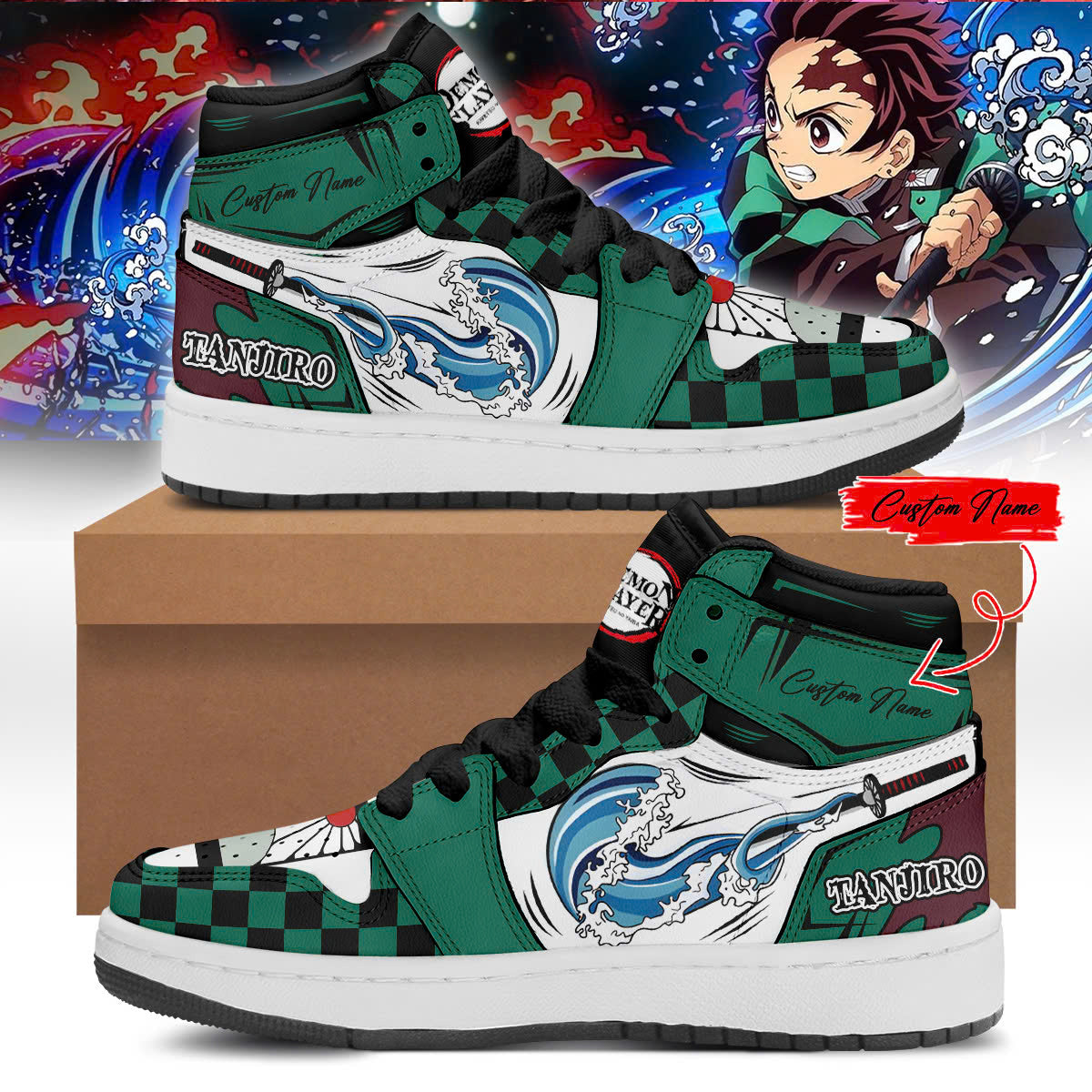 Los Angeles Dodgers vs Demon Slayer JD1 Sneaker